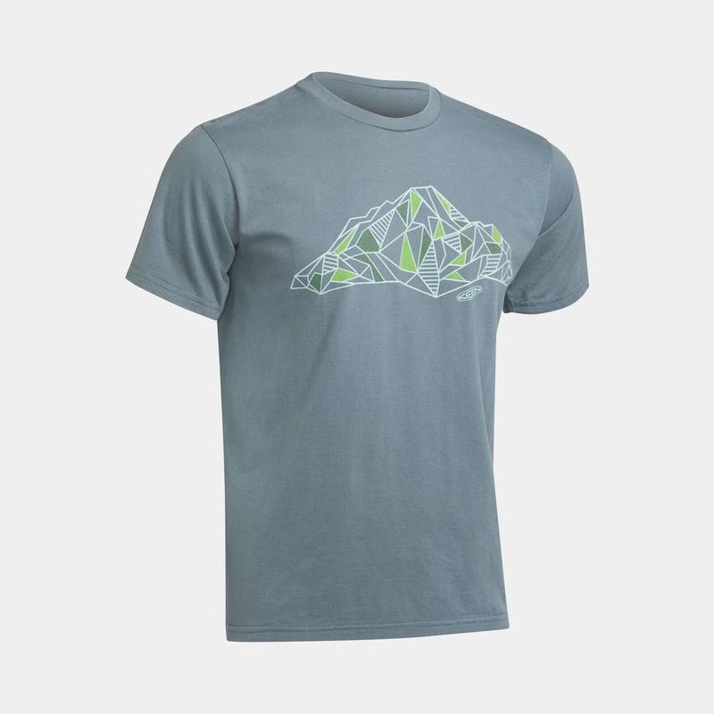 Keen Faceted Mountain Mens T-Shirts Deep Grey Online NZ (9150-KWNES)